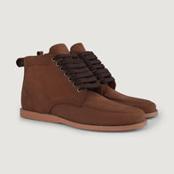 Bearman Moc Toe Pull-up Brown Leather Boots by Dash Racegear - men Leather Shoes view 1
