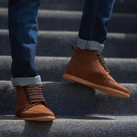 Bearman Moc Toe Pull-up Brown Leather Boots by Dash Racegear - men Leather Shoes view 10