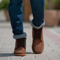 Bearman Moc Toe Pull-up Brown Leather Boots by Dash Racegear - men Leather Shoes view 7