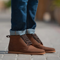 Bearman Moc Toe Pull-up Brown Leather Boots by Dash Racegear - men Leather Shoes view 8