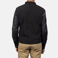 Blain Black Hybrid Bomber Jacket by Dash Racegear - men Jacket view 5