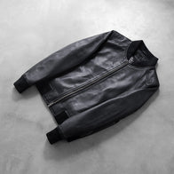 Bliss Black Leather Bomber Jacket by Dash Racegear - women Jacket view 7