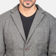 Borges Grey Wool Blazer by Dash Racegear - men Jacket view 6