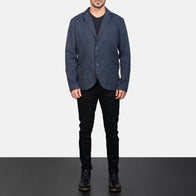 Borges Navy Blue Blazer by Dash Racegear - men Jacket view 3