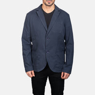 Borges Navy Blue Blazer by Dash Racegear - men Jacket view 4