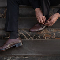 Boston Double Monk Strap Maroon Leather Shoes by Dash Racegear - men Leather Shoes view 10