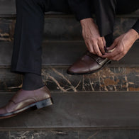 Boston Double Monk Strap Maroon Leather Shoes by Dash Racegear - men Leather Shoes view 10