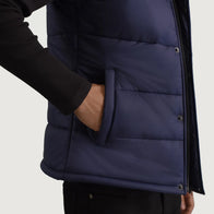 Bryan Blue Puffer Vest by Dash Racegear - men Jacket view 6
