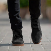 Carnell Moc Toe Black Suede Boots by Dash Racegear - men Leather Shoes view 10