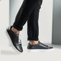 Carter Runn Black Leather Sneakers by Dash Racegear - men Leather Shoes view 10