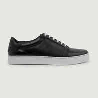 Carter Runn Black Leather Sneakers by Dash Racegear - men Leather Shoes view 2