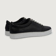 Carter Runn Black Leather Sneakers by Dash Racegear - men Leather Shoes view 3