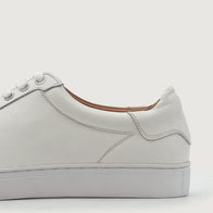 Carter Runn White Leather Sneakers by Dash Racegear - men Leather Shoes view 6