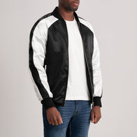 Clarke Black Varsity Jacket by Dash Racegear - men Jacket view 2