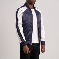 Clarke Blue Varsity Jacket by Dash Racegear - men Jacket view 2