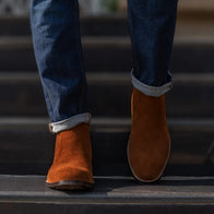 Clarkson Chelsea Brown Suede Leather Boots by Dash Racegear - men Leather Shoes view 10