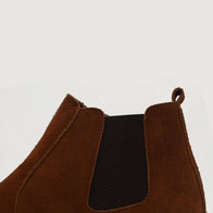 Clarkson Chelsea Brown Suede Leather Boots by Dash Racegear - men Leather Shoes view 6