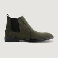 Clarkson Chelsea Olive Pullup Leather Boots - StudGuard by Dash Racegear - men Leather Shoes view 2
