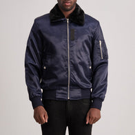 Clyde B-15 Blue Bomber Jacket by Dash Racegear - men Jacket view 1