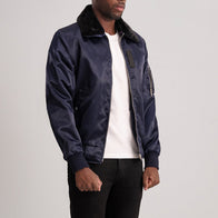 Clyde B-15 Blue Bomber Jacket by Dash Racegear - men Jacket view 2
