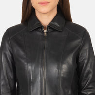 Colette Black Leather Jacket by Dash Racegear - women Jacket view 5