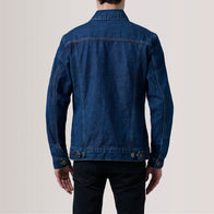 Conard Dark Blue Denim Trucker Jacket by Dash Racegear - unisex Jacket view 4