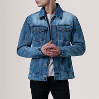 Conard Ice Blue Denim Trucker Jacket by Dash Racegear - men Jacket view 1