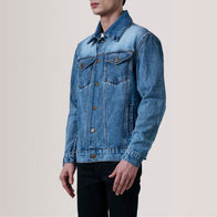 Conard Ice Blue Denim Trucker Jacket by Dash Racegear - men Jacket view 3
