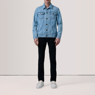 Conard Light Blue Denim Trucker Jacket by Dash Racegear - men Jacket view 2