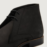Corry Chukka Black Nubuck Leather Boots by Dash Racegear - men Leather Shoes view 4