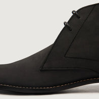 Corry Chukka Black Nubuck Leather Boots by Dash Racegear - men Leather Shoes view 5