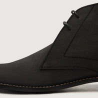 Corry Chukka Black Nubuck Leather Boots by Dash Racegear - men Leather Shoes view 5