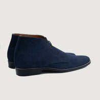 Corry Chukka Midnight Blue Suede Leather Boots by Dash Racegear - men Leather Shoes view 4