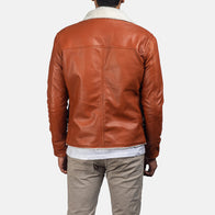 Dan Frost Tan Shearling Jacket by Dash Racegear - men Jacket view 5