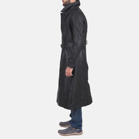 Daniel Black Leather Trench Coat by Dash Racegear - men Jacket view 3
