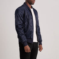 Danson Quilted Blue Varsity Jacket by Dash Racegear - men Jacket view 2