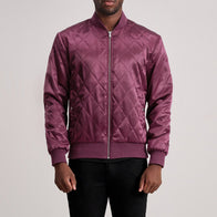 Danson Quilted Maroon Varsity Jacket by Dash Racegear - men Jacket view 1
