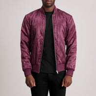 Danson Quilted Maroon Varsity Jacket by Dash Racegear - men Jacket view 3