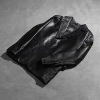 Daron Black Leather Blazer by Dash Racegear - men Jacket view 8