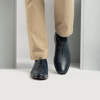Director Wholecut Midnight Blue Leather Shoes by Dash Racegear - men Leather Shoes view 7