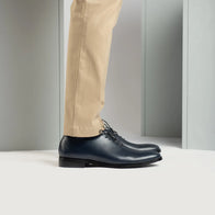 Director Wholecut Midnight Blue Leather Shoes by Dash Racegear - men Leather Shoes view 8