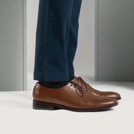 Director Wholecut Tan Leather Shoes by Dash Racegear - men Leather Shoes view 7