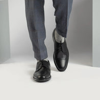 Dirk Brogues Derby Black Leather Shoes by Dash Racegear - men Leather Shoes view 7