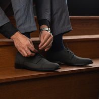 Dirk Brogues Derby Black Nubuck Leather Shoes by Dash Racegear - men Leather Shoes view 10