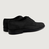 Dirk Brogues Derby Black Nubuck Leather Shoes by Dash Racegear - men Leather Shoes view 4