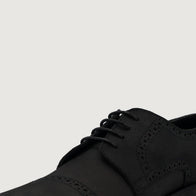 Dirk Brogues Derby Black Nubuck Leather Shoes by Dash Racegear - men Leather Shoes view 5