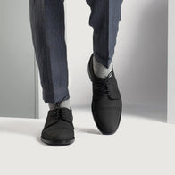 Dirk Brogues Derby Black Nubuck Leather Shoes by Dash Racegear - men Leather Shoes view 7