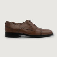 Dirk Brogues Derby Brown Leather Shoes by Dash Racegear - men Leather Shoes view 2