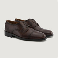 Dirk Brogues Derby Brown Leather Shoes - StudGuard by Dash Racegear - men Leather Shoes view 1