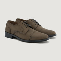 Dirk Brogues Derby Brown Oil Pullup Leather Shoes - StudGuard by Dash Racegear - men Leather Shoes view 1